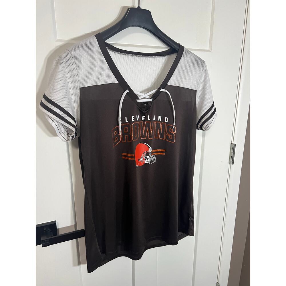 Cleveland Browns‎ Womens Short Sleeve Tee Size 2XL XXL NWOT NFL